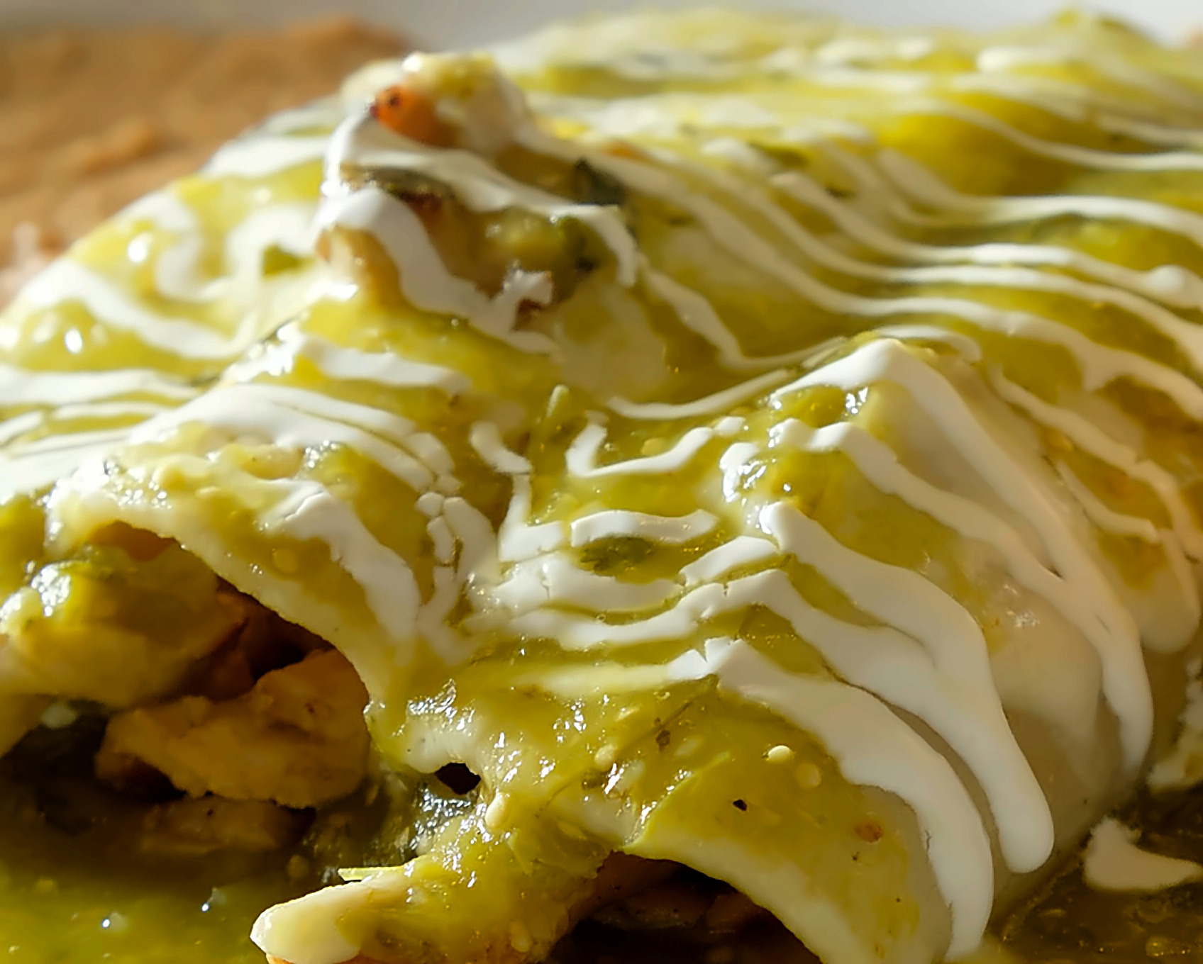 Enchiladas verdes